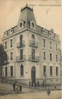 Delcampe - Carte Postale Ancienne - 87 - Saint Junien - L'Hôtel De La Caisse D'Epargne - Animée - Correspondance - Oblitération Ron - Saint Junien