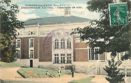 Delcampe - Carte Postale Ancienne - 76 - Forges Les Eaux - Etablissement Thermal - Casino Vu De Côté - Animée - Colorisée - CPA - V - Forges Les Eaux