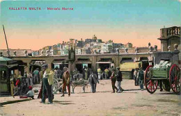 Delcampe - Carte Postale Ancienne - Malte - Valletta Malta - Mercato Marina - Animée - Colorisée - CPA - Voir Scans Recto-Verso - P - Malta