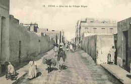 Delcampe - Carte Postale Ancienne - Algérie - Oran - Une Rue Du Village Nègre - Animée - CPA - Voir Scans Recto-Verso - Poscard - C - Oran