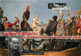 Delcampe - Carte Postale - Publicite - Louvres - Auditorium - Lettres à Miranda - Lues Par Daniel Mesguich - Carte Neuve - CPM - Vo - Werbepostkarten