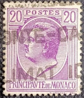 Delcampe - MONACO 1924. Scott 67. Y&T 78. Mi 80. Prince Louis II. Violet 20c. Cachet De Monte-Carlo - Gebraucht