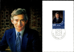 Delcampe - Maximum CPA Fürstentum Liechtenstein, Erbprinz Hans Adam II. Von Liechtenstein - Königshäuser