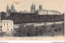 Delcampe - AAQP1-50-0018 - COUTANCES - Vue Generale  Prise De L'Hotel De La Gare - Coutances