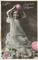 Delcampe - Fantaisie Pâques (2)  Enfant Fillette - Ostern