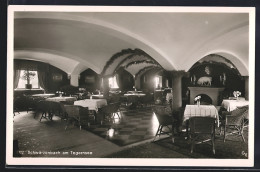 Delcampe - AK Schwärzenbach Am Tegernsee, Innenansicht Der Orginellen Gaststätte - Tegernsee