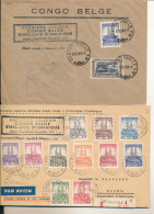 Delcampe - ZAC BELGIAN CONGO 1941 FIRST FLIGHT LEO.USA - Covers & Documents