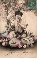 Delcampe - Fantaisie Pâques (2)  Femme - Ostern