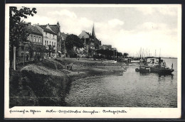 Delcampe - AK Emmerich A. Rhein, Köln-Düsseldorfer Dampfer-Anlegestelle - Emmerich