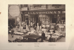 Delcampe - 1930 Barcelona Establecimieno LA VIRREINA Puesto De Ropa.Lámina 20 X 30 Cm - Barcelona