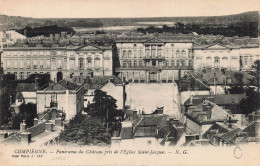 Delcampe - 60 COMPIEGNE PANORAMA DU CHATEAU PRIS DE L EGLISE SAINT JACQ - Compiegne