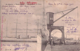 Delcampe - LE HAVRE BASSIN BELBOT (BELLON) CHARGEMENT DECHARGEMENT DE COTON 1904 - Haven