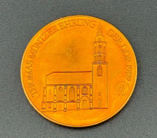 Delcampe - DDR Medaille Thomas Müntzer Ehrung Kulturbund Mühlhausen - DDR