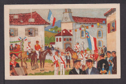 Delcampe - Ansichtskarte Künstler Jacques Le Tanneur Depart Pour La Procession - Ohne Zuordnung