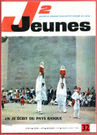 Delcampe - JOURNAL COEURS VAILLANTS - J2 JEUNES N° 32 - 1964 - BD -  Republic P47 Thunderbolt  , J2 Pays Basque , Sai - Andere Magazine