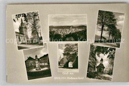 Delcampe - Brilon Hochsauerlandkreis NRW Propsteikirche Panorama Str Brilon Kump Derkere To - Brilon