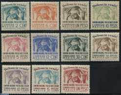 Delcampe - Mexico 1945 Education 11v, Mint NH, Science - Education - Mexiko