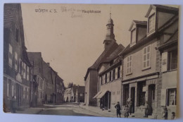 Delcampe - CPA ALLEMAGNE WÖRTH A. S. Hauptstrasse TB PLAN Rue Principale ANIMATION Devanture MAGASIN - Wörth