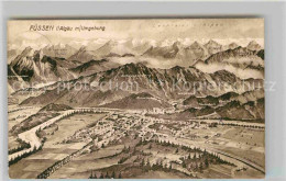 Delcampe - Fuessen Allgaeu Panorama Lechtaler Alpen - Füssen