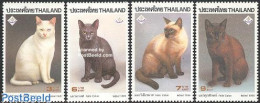Delcampe - Thailand 1995 Cats 4v, Mint NH, Nature - Cats - Thailand