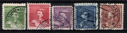 Delcampe - Tchécoslovaquie 1932 Mi 314-8 (Yv 277-81), Obliteré - Gebraucht