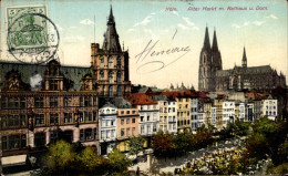 Delcampe - CPA Alter Markt M Rathaus U Dom Koln - Köln