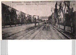 Delcampe - 84Vn   Gréce Salonique Avenue Du Roi Constantin (14cm X 7.5cm) - Griechenland