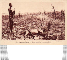 Delcampe - 84Vn   Centrafrique Region De Paoua Chasseur Antilope Sagaie Et Fusil - Zentralafrik. Republik