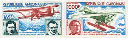 Delcampe - 72931 MNH GABON 1980 50 ANIVERSARIO DE LAS TRAVESIAS DEL ATLANTICO NORTE Y SUR - Gabon (1960-...)