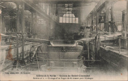 Delcampe - FRANCE - St Chamond - Usine - Aciérie Marine - Pub - Ed Mme Gonin - CPA - Saint Chamond