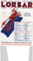 Delcampe - 712z   Document Publicitaire Lorsar Aciers Fins Pour Automobile Tacot Et Pour Outillage - Pubblicitari