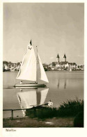 Delcampe - Bad Waldsee Stadtsee Segelboot Stiftskirche - Bad Waldsee