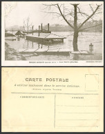 Delcampe - PARIS FLOOD 1910 Old Postcard Port Saint-Nicolas Lower Walkway Along River Seine - Katastrophen