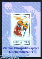 Delcampe - Latvia 1994 Olympic Games Lillehammer S/s, Mint NH, Sport - (Bob) Sleigh Sports - Olympic Winter Games - Hiver