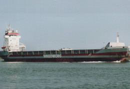 Delcampe - MISSOURIBORG Cargo Ship Wagenborg Postcard Size Real Photo #SDG068 - Handel