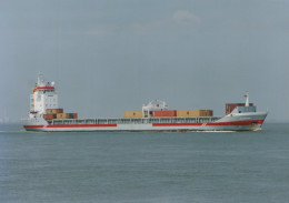 Delcampe - MSI POLAND Container Ship Postcard Size Real Photo #SDG066 - Handel