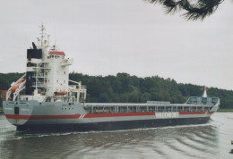 Delcampe - Munteborg Cargo Ship Wagenborg 1998 Postcard Size Real Photo #SDG072 - Handel
