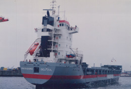 Delcampe - MARKBORG Cargo Ship Postcard Size Real Photo #SDG053 - Handel
