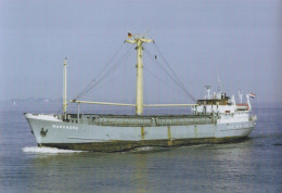 Delcampe - MARKBORG Cargo Ship Postcard Size Real Photo #SDG049 - Handel