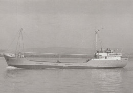 Delcampe - WARENBURG Cargo Ship Postcard Size Real Photo #SDG047 - Handel