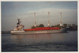 Delcampe - GRANINGE Cargo Ship 1996 Postcard Size Real Photo #SDG043 - Handel