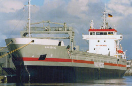 Delcampe - MAASBORG Cargo Ship Postcard Size Real Photo #SDG046 - Handel