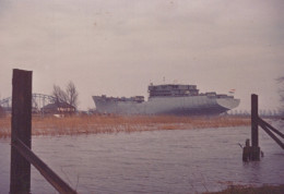 Delcampe - Graaf Amsterdam Cargo Ship Alblasserdam Postcard Size Real Photo #SDG038 - Handel