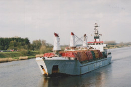 Delcampe - MAASBORG Cargo Ship Postcard Size Real Photo #SDG042 - Handel