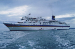 Delcampe - Pacific Star Cruise Ship Postcard Size Real Photo #SDG011 - Dampfer