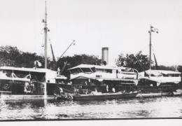 Delcampe - Indragiri Steamship Cargo Ship 1911 Postcard Size Real Photo #SDF975 - Dampfer