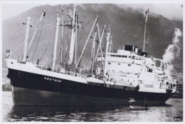 Delcampe - HOUTMAN Cargo Ship Postcard Size Real Photo #SDF973 - Handel