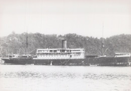 Delcampe - Houtman Passenger Ship 1913 Postcard Size Real Photo #SDF967 - Dampfer