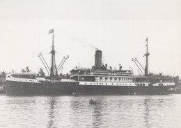 Delcampe - Gen Van Swieten Passenger Ship 1927 Postcard Size Real Photo #SDF945 - Dampfer