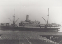 Delcampe - Generaal Van Der Heijden Passenger Cargo Ship Postcard Size Real Photo #SDF947 - Handel